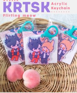KRTSK Acrylic keychian flirting meow | ESSER