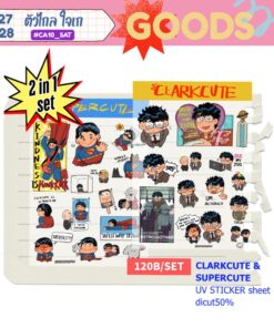 【Pre-Order】CLARKCUTE & SUPERCUTE Clear sticker set (shipment within December)]