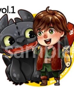 Hiccup & Toothless keychain