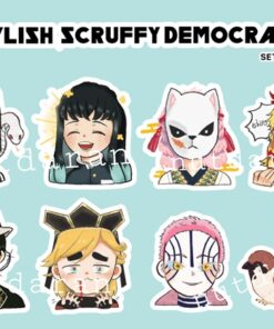 สติ๊กเกอร์ Stylish Scruffy Democracy Set1&2