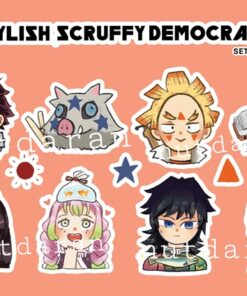สติ๊กเกอร์ Stylish Scruffy Democracy Set1