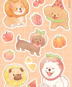 fruit head doggo | A7 sticker