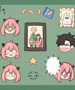 Anya SpyxFamily Sticker + Card Set
