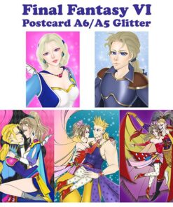 Final Fantasy VI - Postcard A5 & A6 Glitter