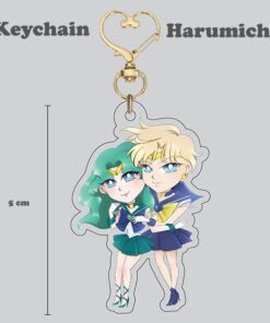 Sailor Moon Harumichi Keychain Acrylic Rainbow Glitter