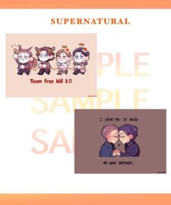 Postcard Supernatural: Team Free Will 2.0 / Brother