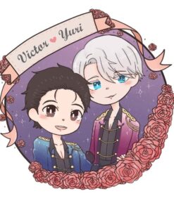พวงกุญแจเคลือบ Victor x Yuri