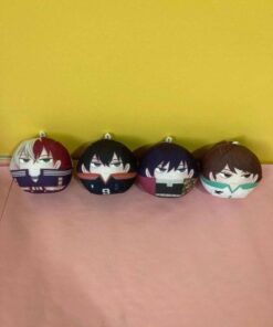 Tobio Haikyuu!!, Oikawa Haikyuu!!, Giyuu Kimetsu no yaibe, Todoroki My Hero Academia plush doll keychain