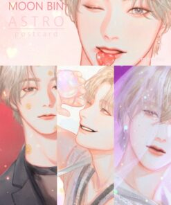 ASTRO Moon Bin Postcard set  | Minipuffins