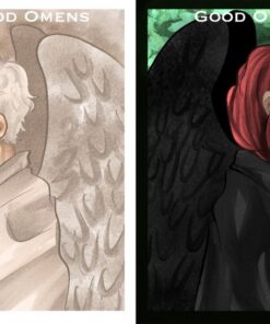 Good Omens Postcard  **Crowley/Aziraphale**