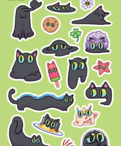 Cat is fluid A6 Sticker