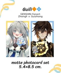 Zhongli x Guizhong 5.4×8.5 cm. matte photocard set