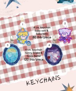 Sonny Brisko & Gavis Bettel keychain / wklkwliscool