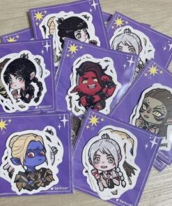 Baldur’s Gate 3 Girl Squad! Sticker Pack (6 Pcs.)