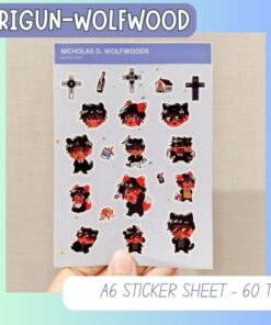 [Trigun] A6 Sticker Sheet - Nicholas D. Wolfwoods