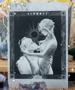 Thomato risograph A5 postcard (Genshin Impact)
