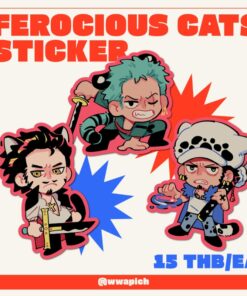 Ferocious Cats stickers