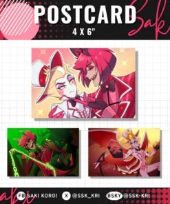 Hazbin Hotel | Postcard | Alastor & Lucifer