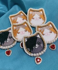 Haikyuu! (Kuroo / Kenma) Embroidery Brooch  (shipment within March)