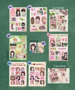 jiji shoujo anime sticker photocard
