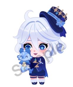 Chibi Furina Acrylic Keychain