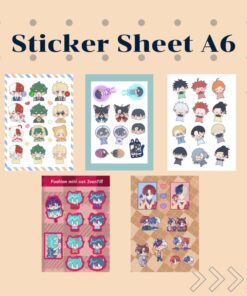 Glitter Sticker Sheet A6