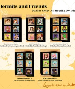 【PRE-ORDER】Sticker Sheet ☆ Hermits & Friends ☆ (shipment within May)