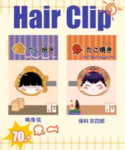 Hair Clip Narumi (taiyaki) & Hoshina (takoyaki)