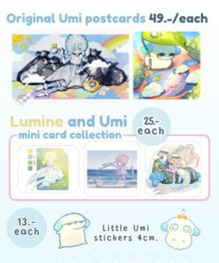 【PRE-ORDER】Original Umi, fanmerch Postcard and stickers  (shipment May-June)