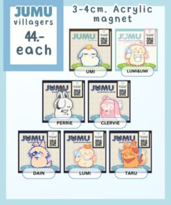 【PRE-ORDER】JUMU villagers, acrylic magnet (shipment May-June)