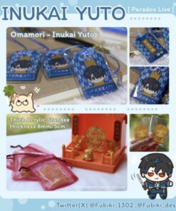 【Paradox Live - Inukai Yuto】Omamori & Thick Acrylic Standee