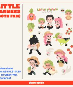 Little Farmers (Goth Fam) sticker sheet