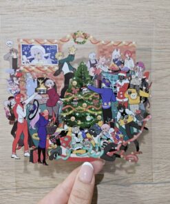 XMAS 6x6 CLEAR POSTCARD