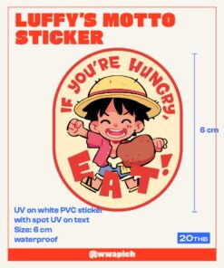 Luffy's Motto sticker