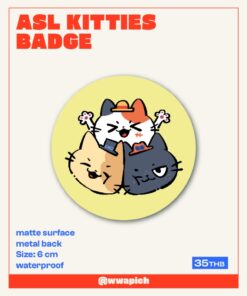 ASL Kitten Badge