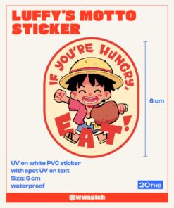 Luffy's Motto sticker