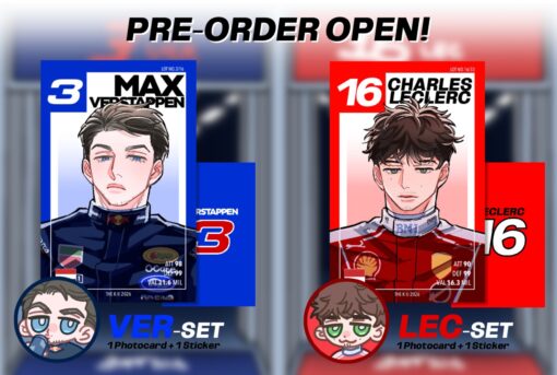 [🏎️] VER | LEC photocard/sticker set – Homu