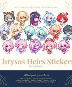Chrysos heirs Stickers (16 types) | Honkai Star Rail