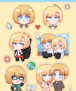 Sticker sheet AOT / Armin x Annie