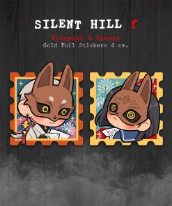 Silent hill f gold foil stickers