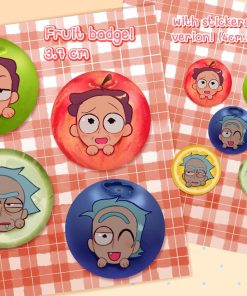 [Rick and Morty] Fruit Badges + Stickers