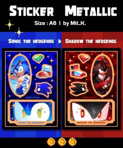 [Sonic The Hedgehog] Sticker Metallic Sheet