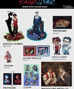 Fanmade RadioStatic Goods (AlastorXVox HazbinHotel)