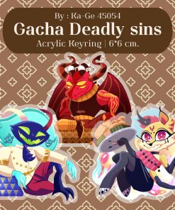 Helluva Boss | Gacha Deadly sins Acrylic Keyring