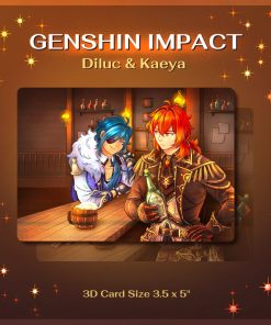 Genshin Impact : Diluc & Kaeya 3D Card
