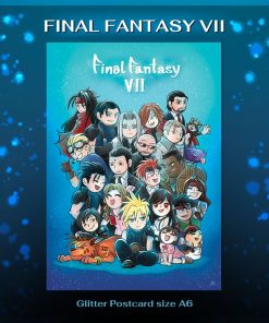 Final Fantasy VII : Glitter Postcard