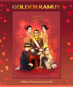 Golden Kamuy : Ogata's Happy Family Glitter Postcard