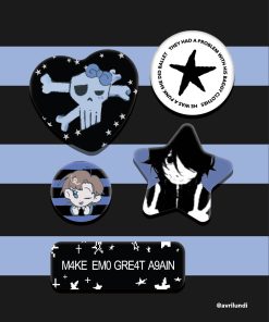 2008 teenagers - Emo Pin badge set