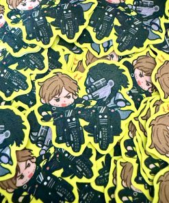 Resident Evil 9 - Glitter Sticker Leon VS Gideon Road rage