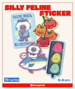 Silly Feline Sticker